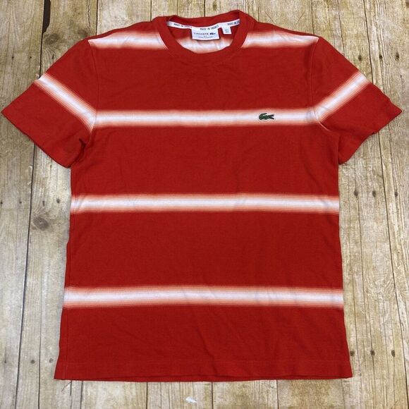 Lacoste Crewneck Ombre T Shirt Mens Size 3 Small - Picture 6 of 12